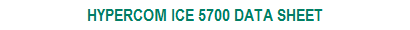 Download ICE 5700 Data Sheet