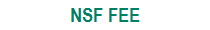 Configures the None-Sufficient-Funds / Returned Check Fee to the AUTHORIZED fee for the default state.