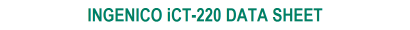 iCT-220 Data Sheet