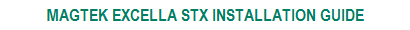 Download Magtek STX Installation Guide