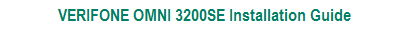 Download 3200SE Installation Guide