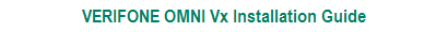 Download Vx Series Installation Guide